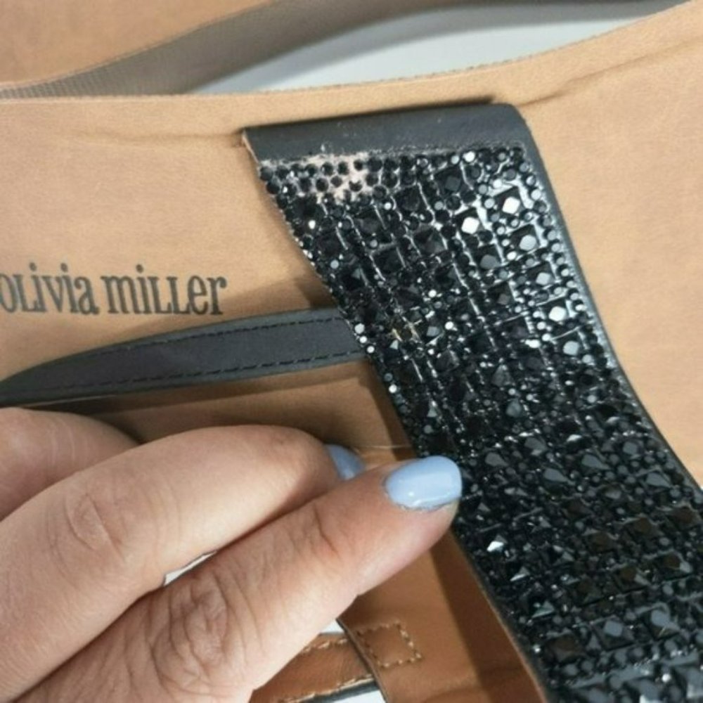 Olivia Miller Bronte Sandals Black 7 - Picture 5 of 6